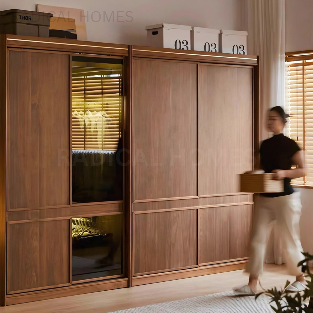 MOMO Aesop Solid Wood Wardrobe - Radical Homes Singapore