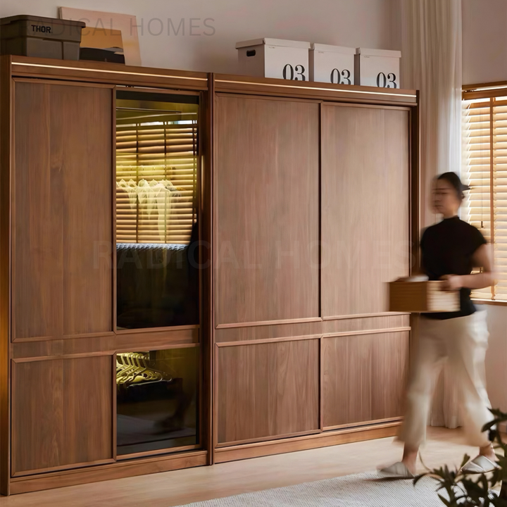 MOMO Aesop Solid Wood Wardrobe - Radical Homes Singapore