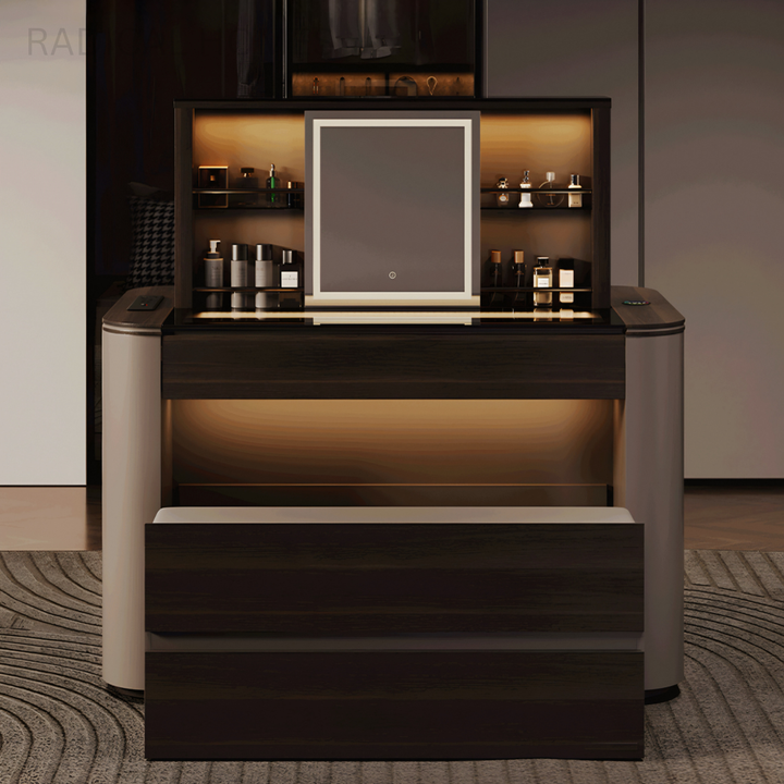 LUMIERE Modern Smart Lift Vanity Table - Radical Homes Singapore