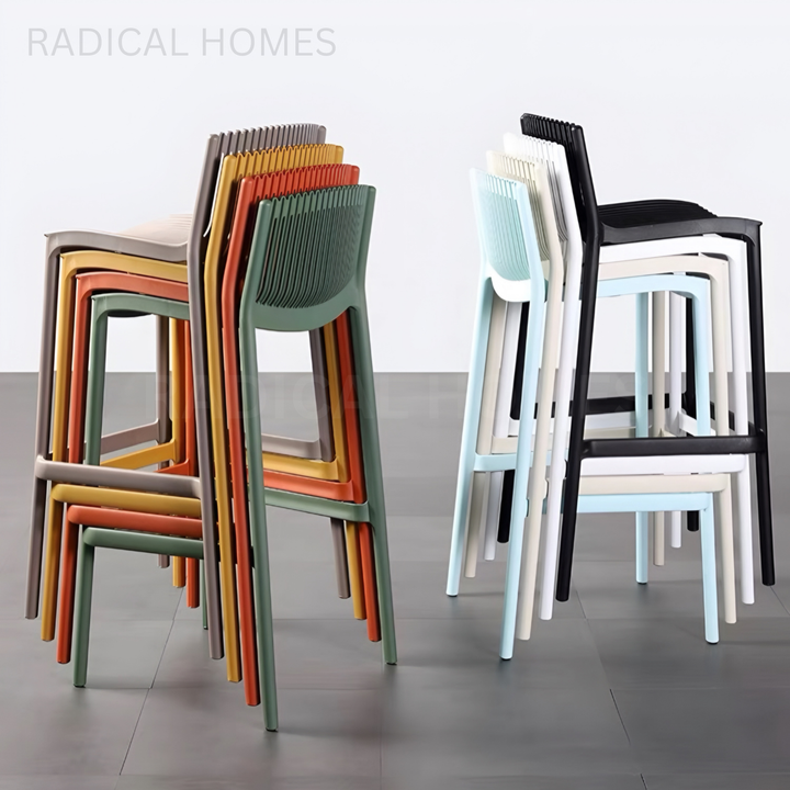 DRAKE Modern Outdoor Stackable Bar Stool