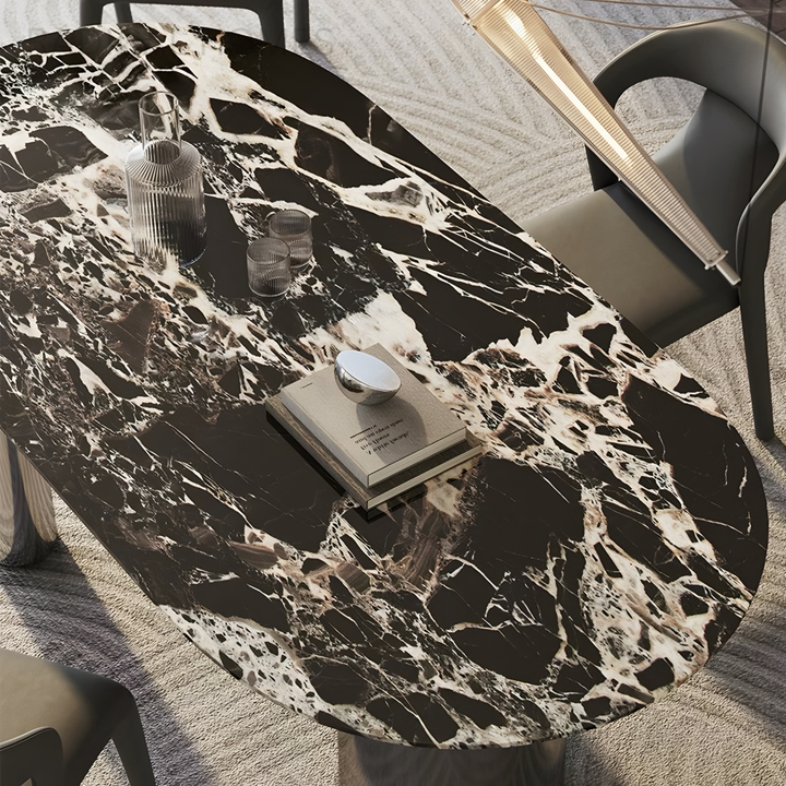 KORVEX Modern Marble Dining Table - Radical Homes Singapore