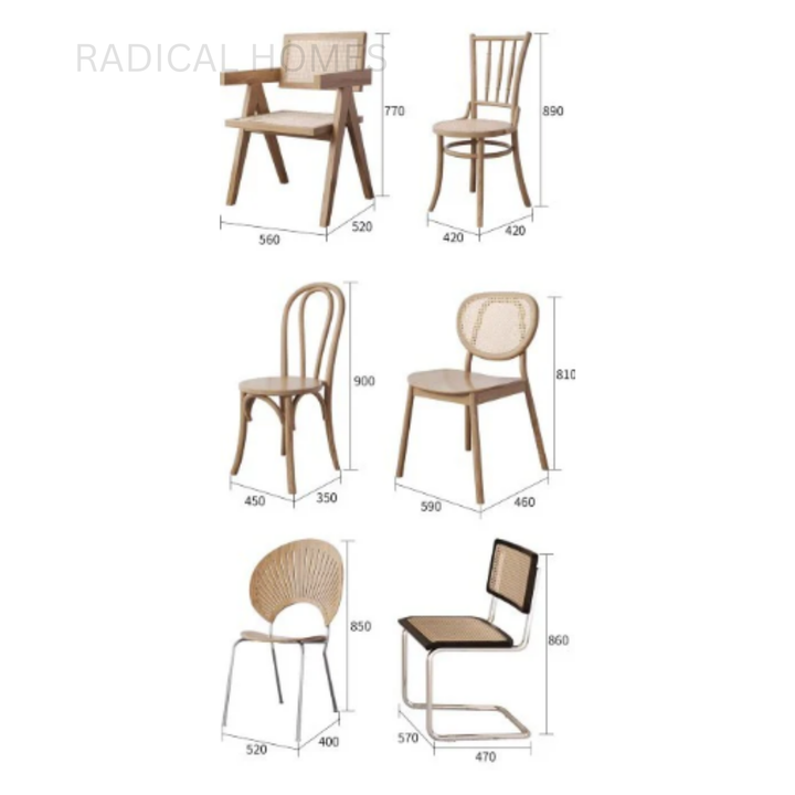 GENEVA Modern Solid Wood Dining Table - Radical Homes Singapore