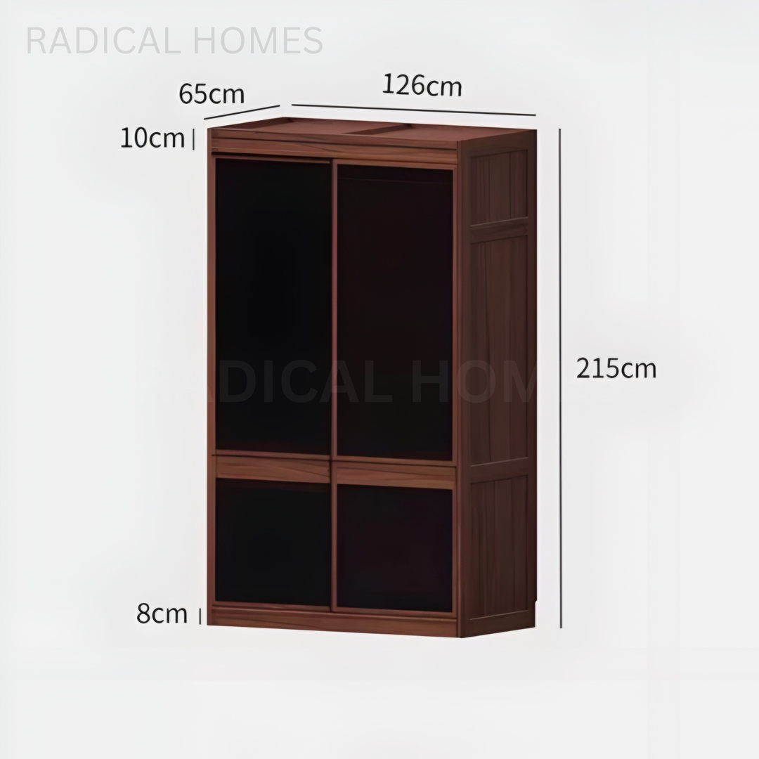 MOMO Aesop Solid Wood Wardrobe - Radical Homes Singapore