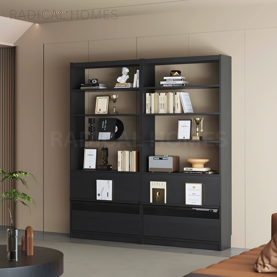 JORGE Modern Solid Wood Shelf - Radical Homes Singapore