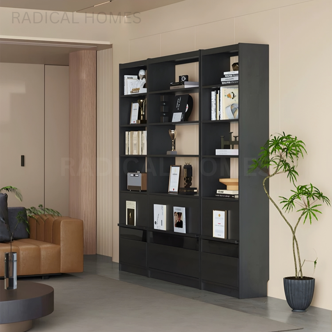 JORGE Modern Solid Wood Shelf - Radical Homes Singapore