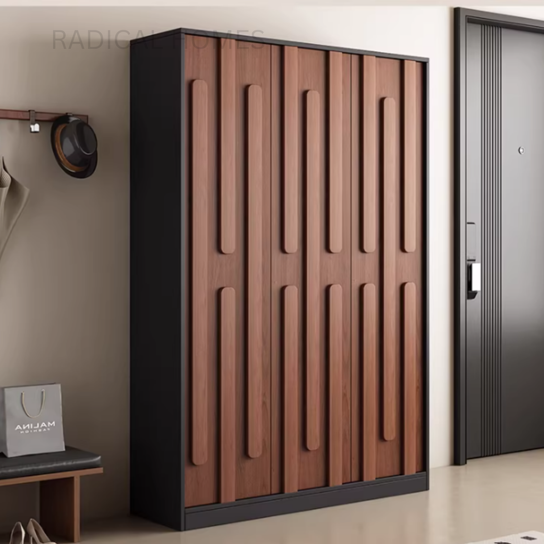 LACEY Modern Tall Shoe Cabinet - Radical Homes Singapore
