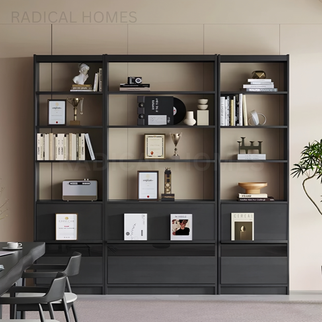JORGE Modern Solid Wood Shelf - Radical Homes Singapore