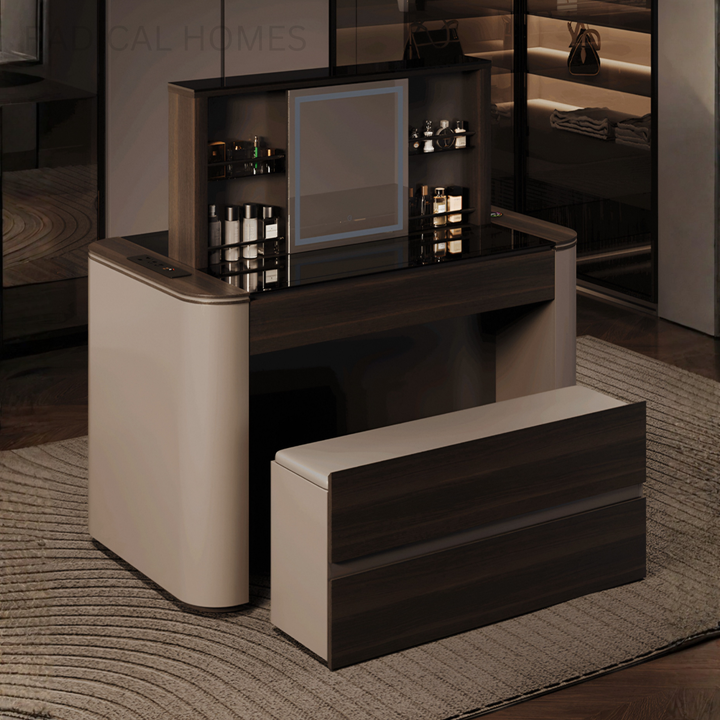 LUMIERE Modern Smart Lift Vanity Table - Radical Homes Singapore