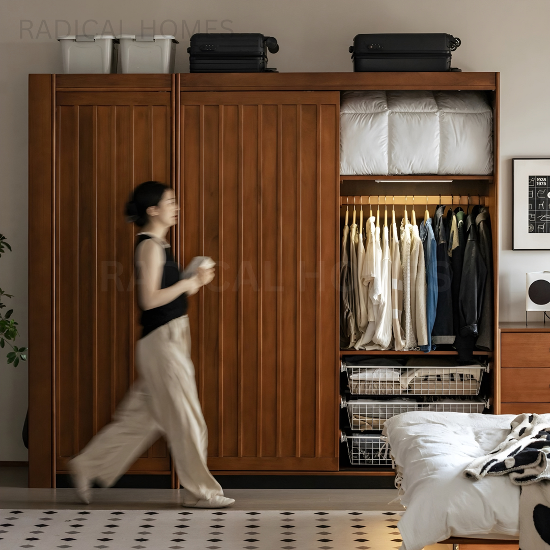 EJAA Aesop Solid Wood Wardrobe - Radical Homes Singapore