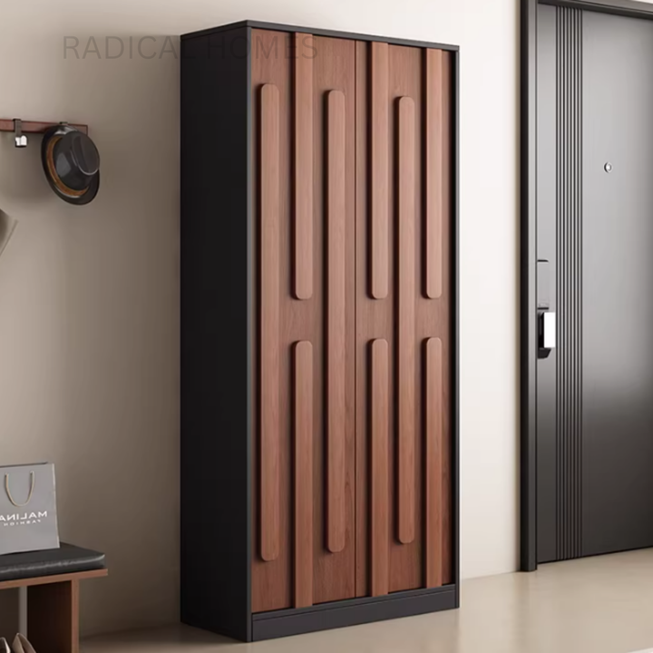 LACEY Modern Tall Shoe Cabinet - Radical Homes Singapore