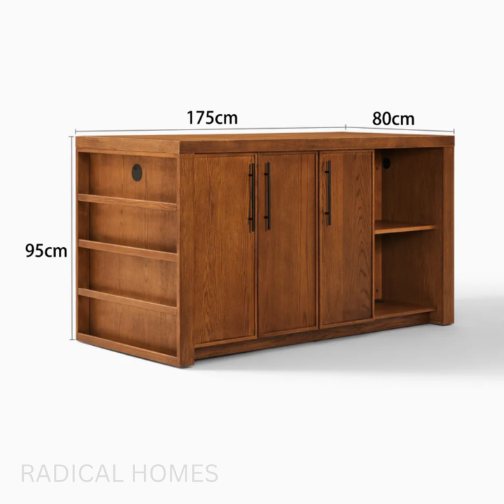 RENOVA Modern Solid Wood Kitchen Cabinet