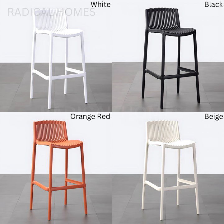 DRAKE Modern Outdoor Stackable Bar Stool