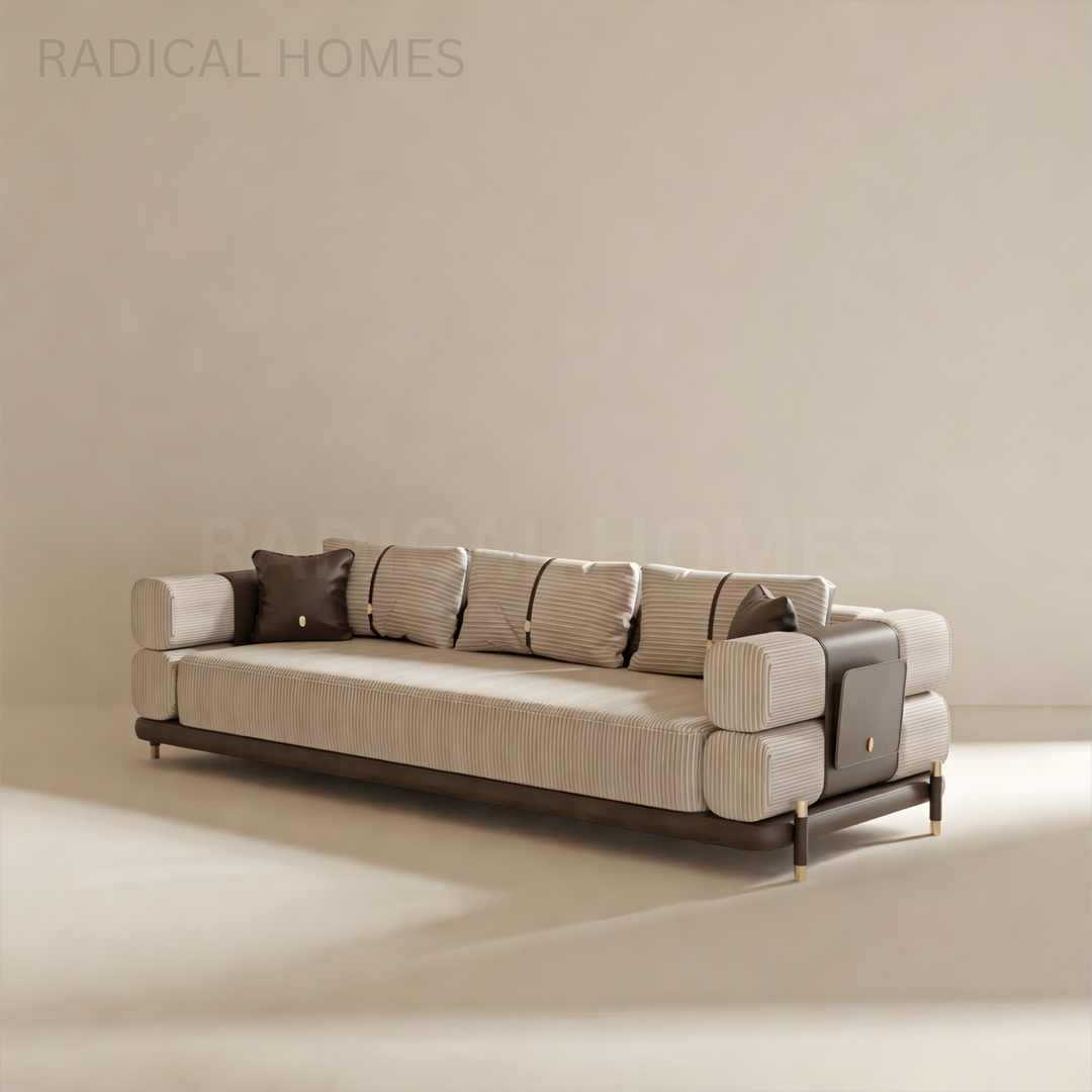 VELINO Modern Fabric Sofa