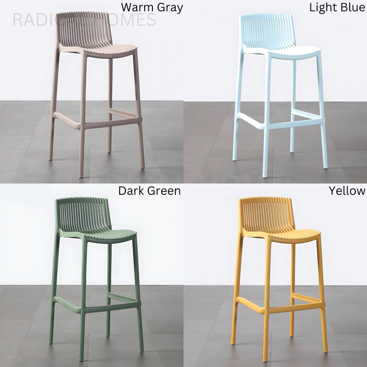 DRAKE Modern Outdoor Stackable Bar Stool