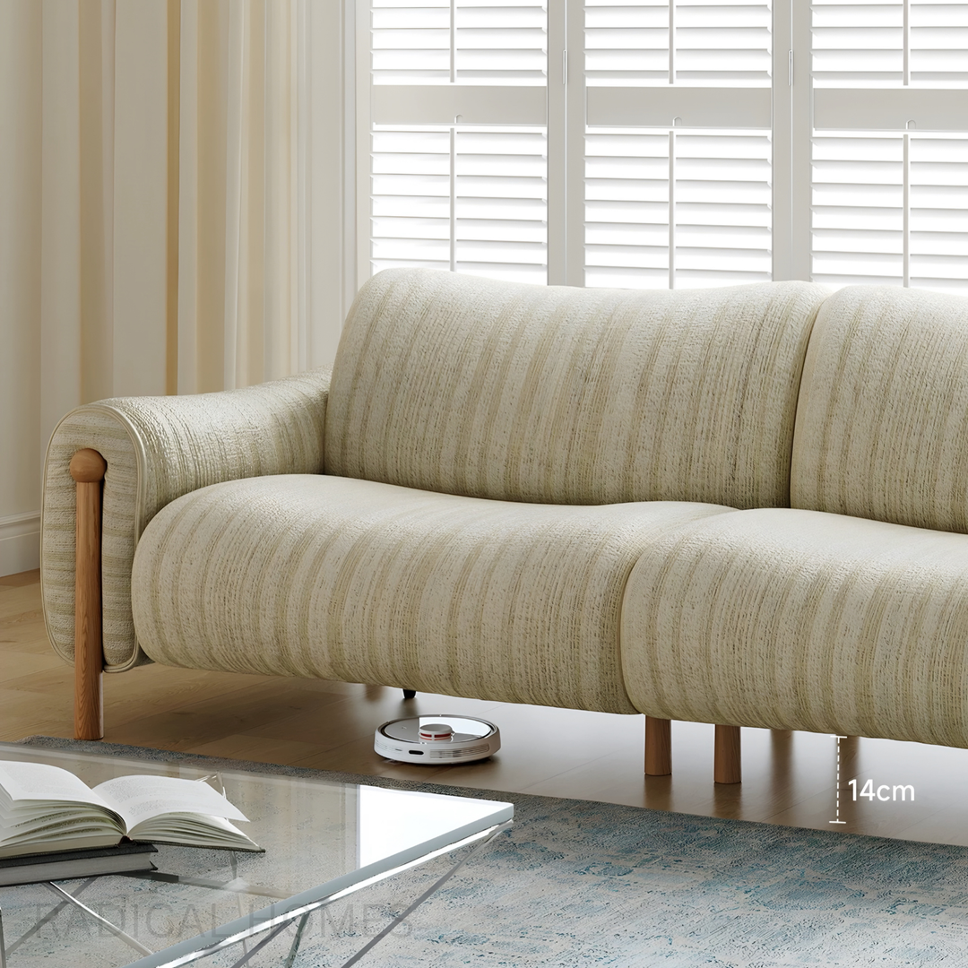 NERIS Modern Chenille Fabric Sofa - Radical Homes Singapore