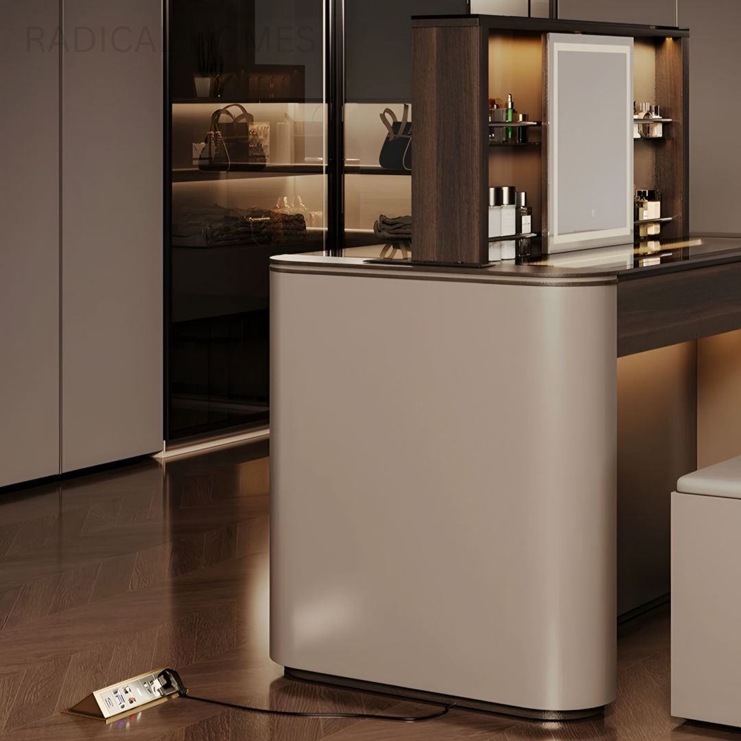 LUMIERE Modern Smart Lift Vanity Table - Radical Homes Singapore