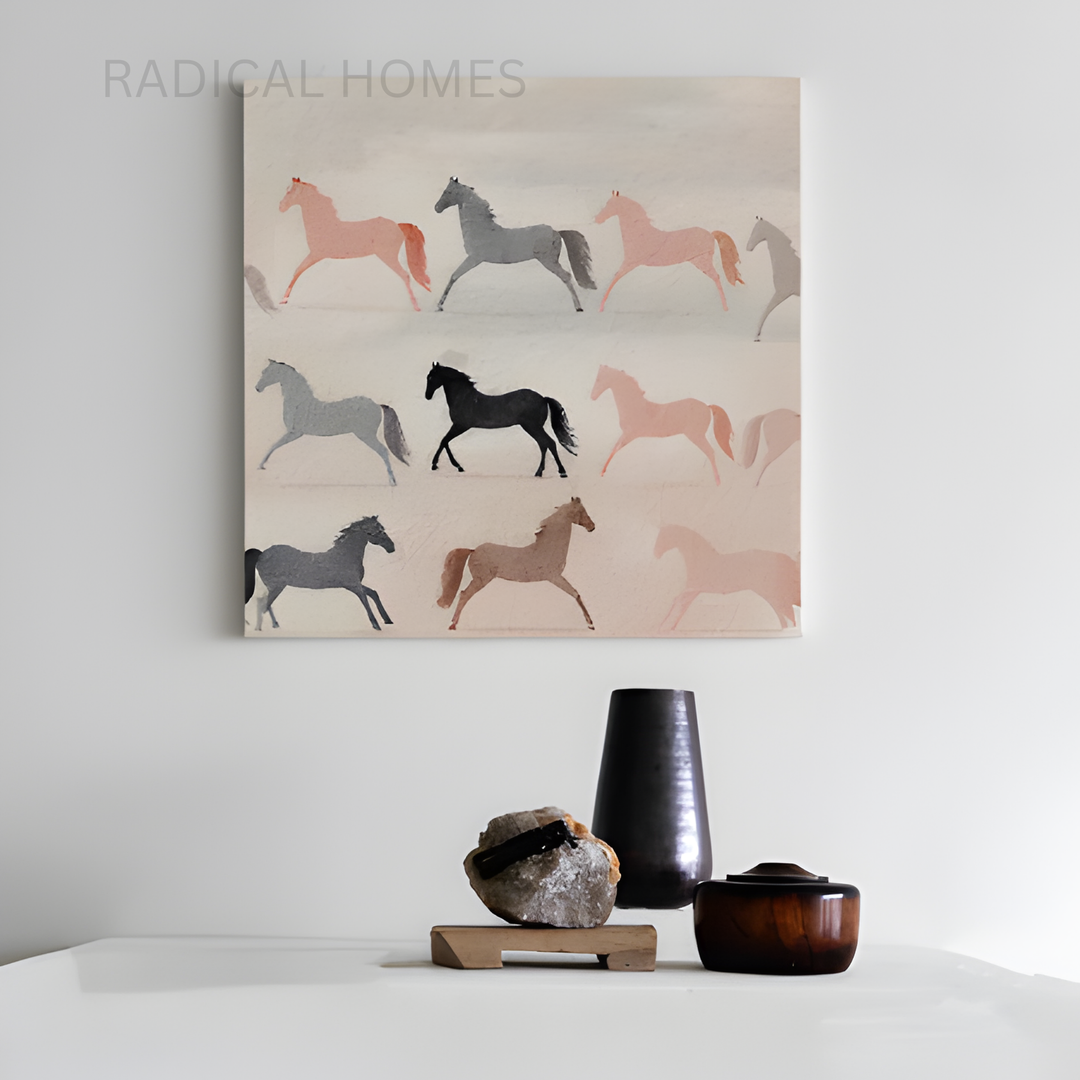 ELORIA Abstract Horse Wall Art - Radical Homes Singapore
