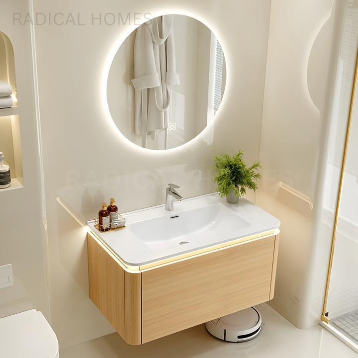 ZENORA Modern Compact Glow Vanity Set - Radical Homes Singapore