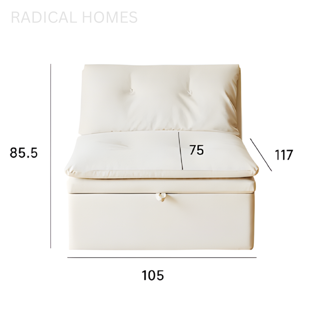 HERSHEY Modern Leather Sofa Bed - Radical Homes Singapore
