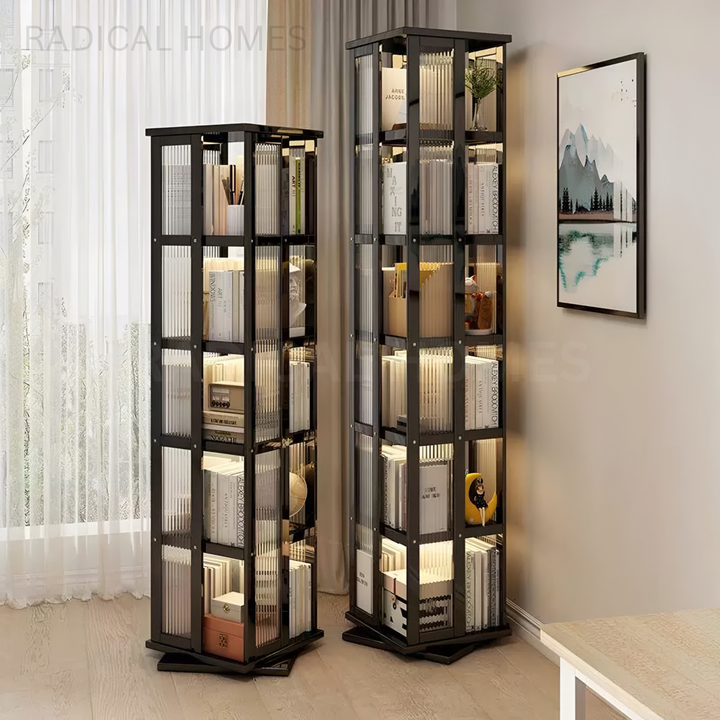 SHERWEEN Modern Rotating Bookshelf - Radical Homes Singapore