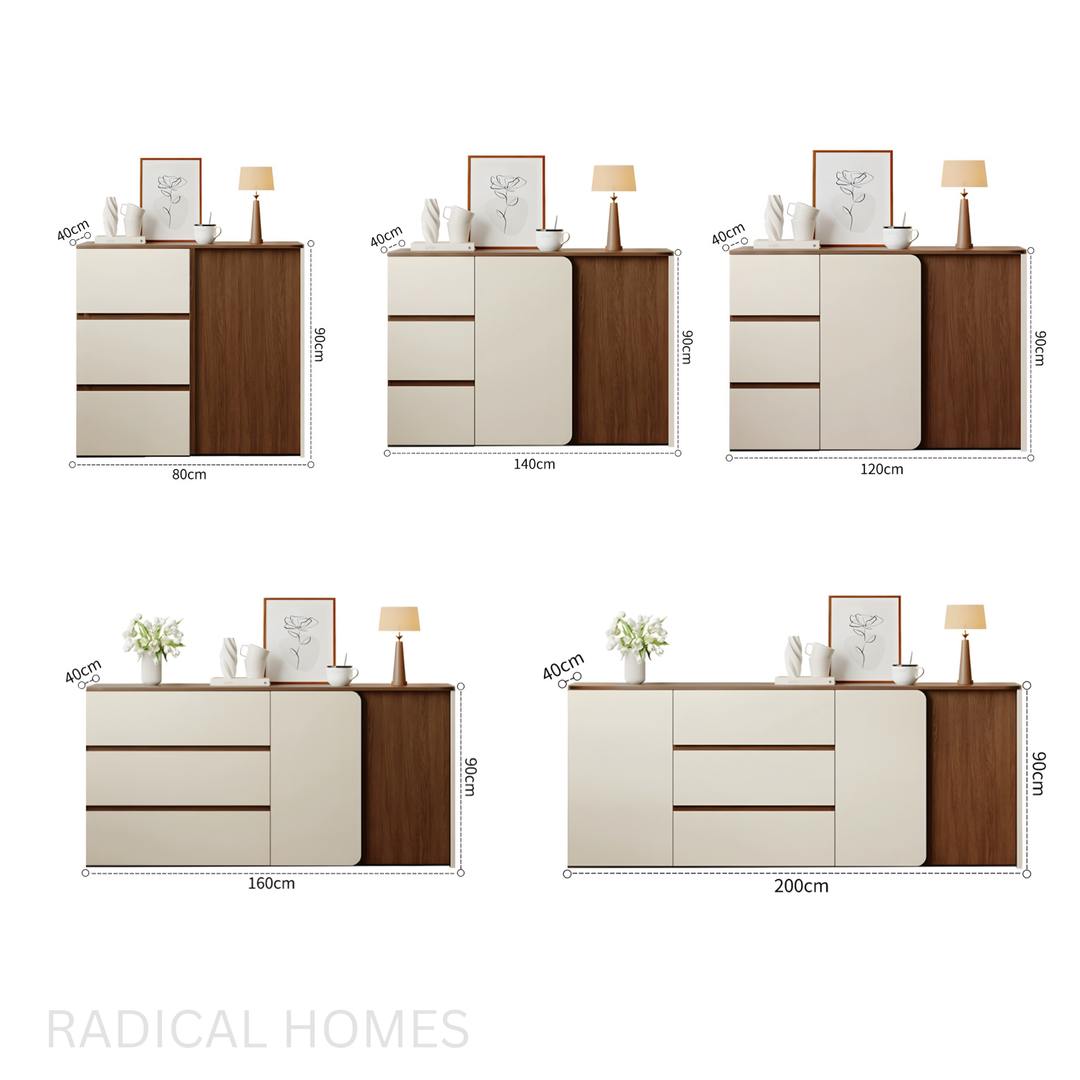 HYLAND Rustic Walnut Sideboard