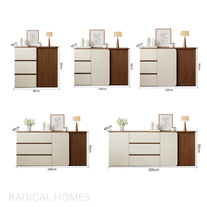 HYLAND Rustic Walnut Sideboard