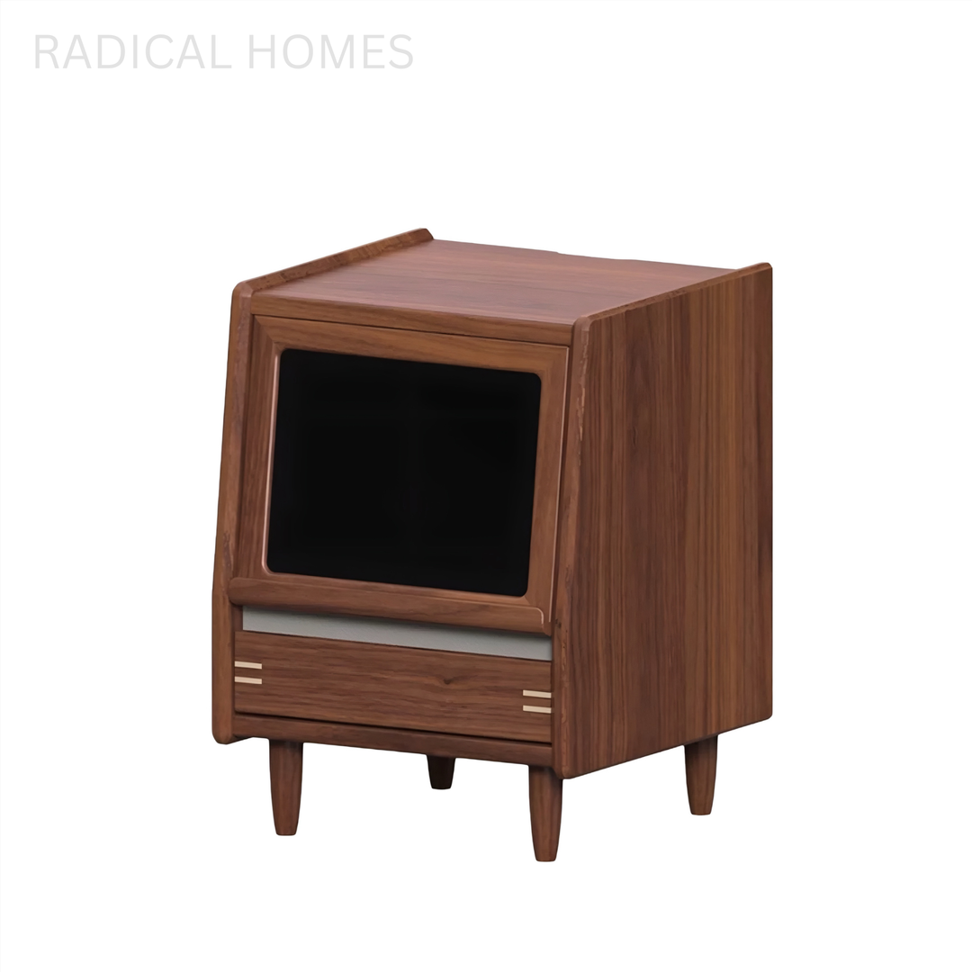 VIRELL Modern Solid Wood Bedside Table - Radical Homes Singapore