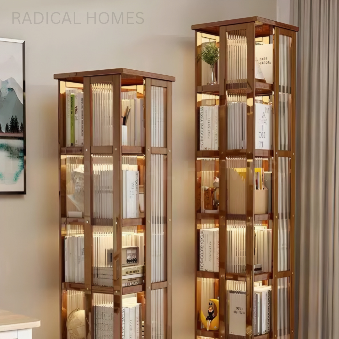SHERWEEN Modern Rotating Bookshelf - Radical Homes Singapore