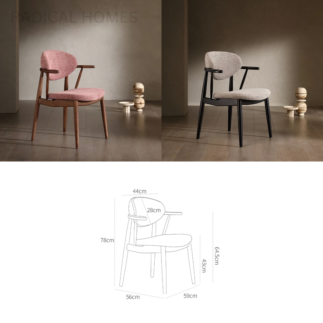 VELARO Modern Fabric Armchair - Radical Homes Singapore