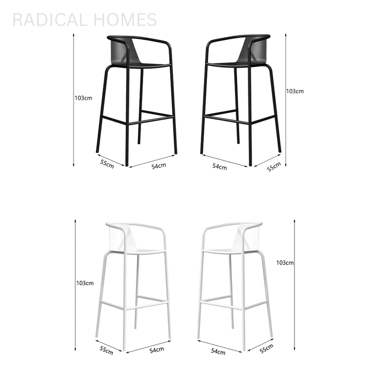 RIKE Modern Outdoor Sintered Stone Bar Table