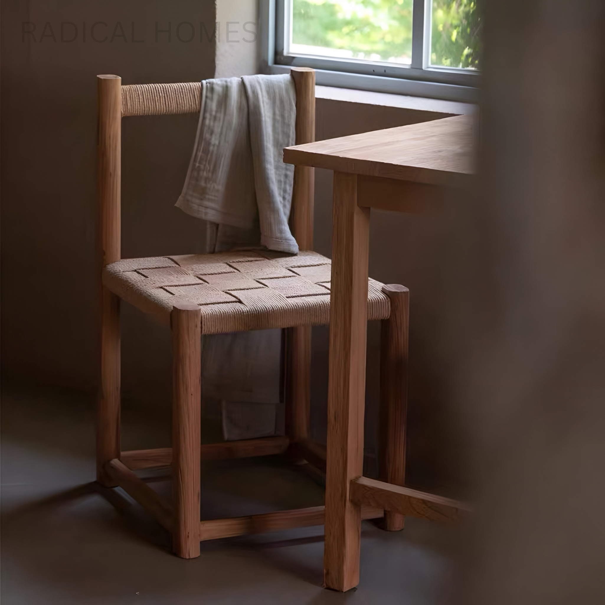 RENVARO Rustic Solid Wood Dining Chair – Radical Homes