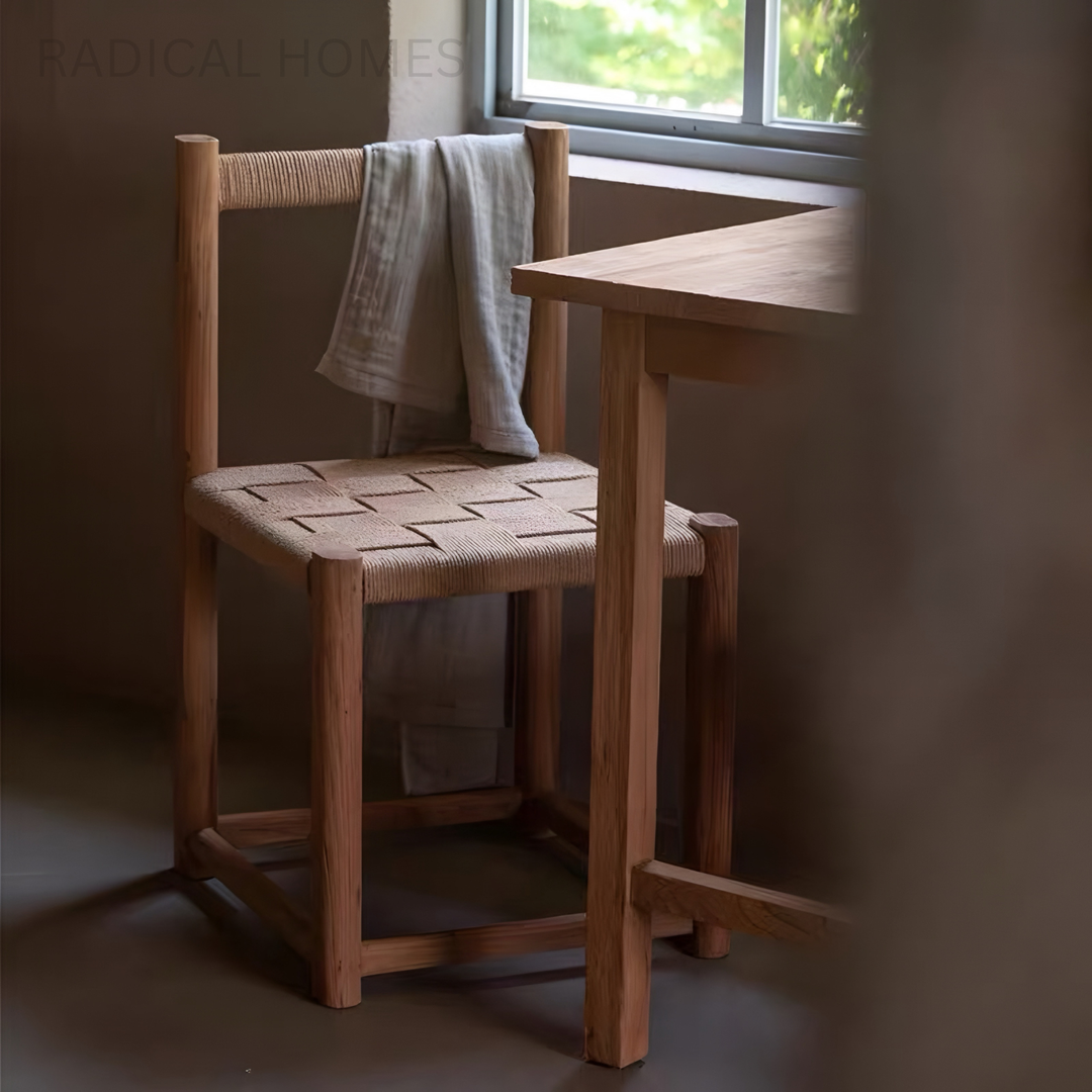 RENVARO Rustic Solid Wood Dining Chair