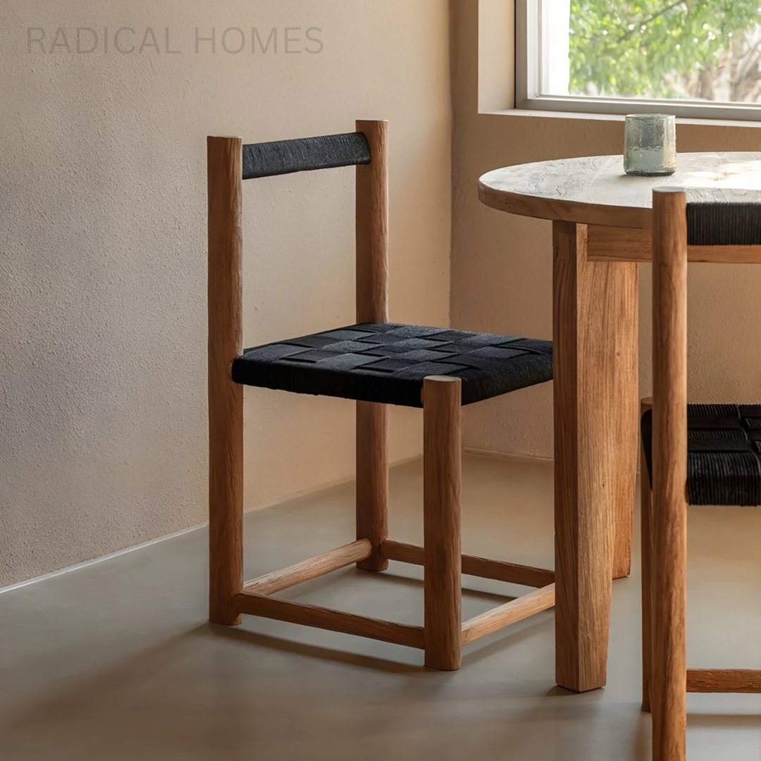 RENVARO Rustic Solid Wood Dining Chair