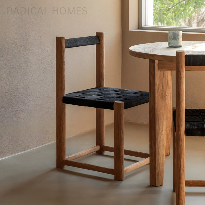 RENVARO Rustic Solid Wood Dining Chair