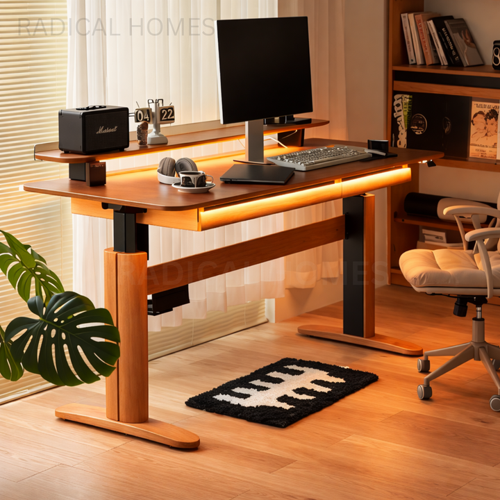 ARK Modern Solid Wood Adjustable Study Table