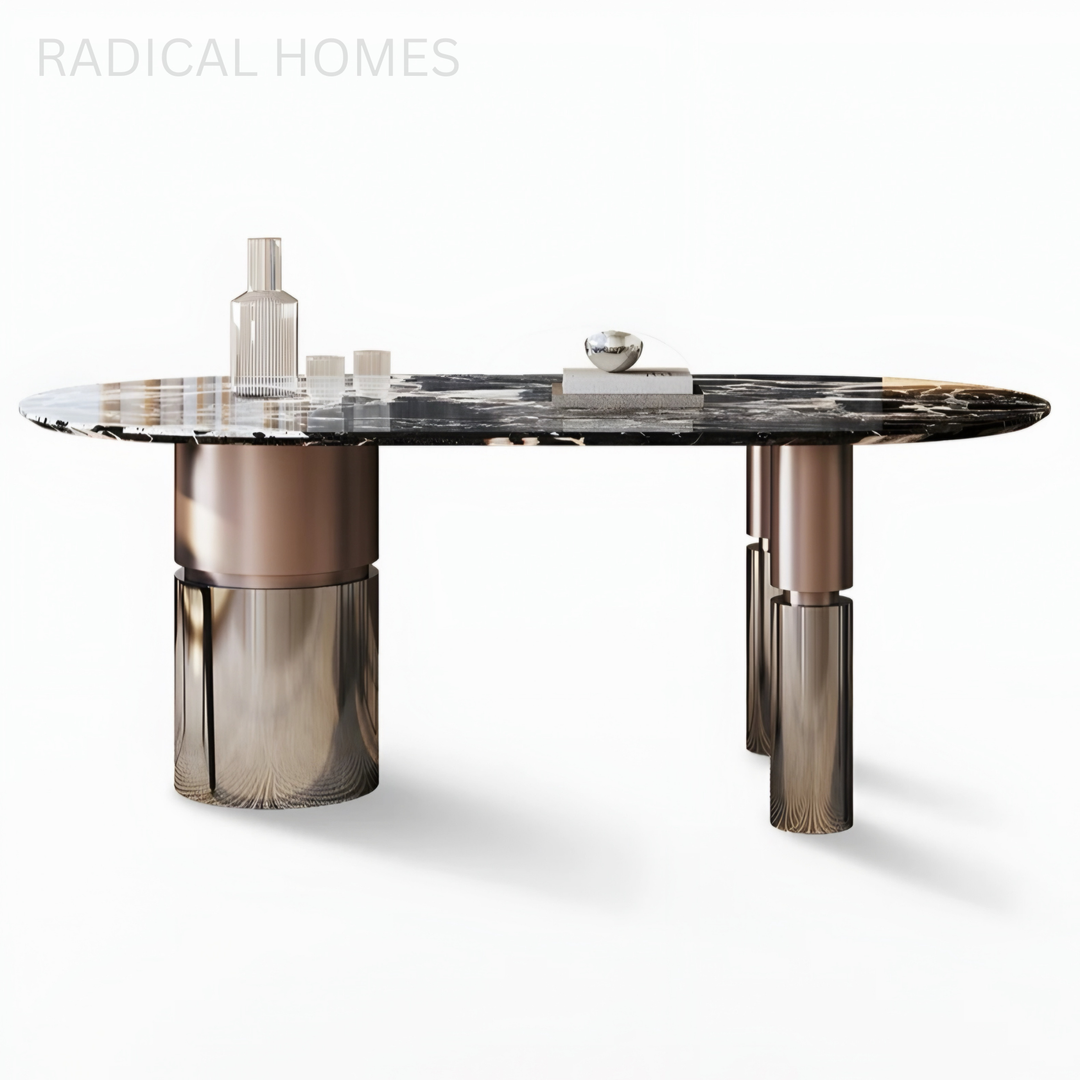 KORVEX Modern Marble Dining Table - Radical Homes Singapore