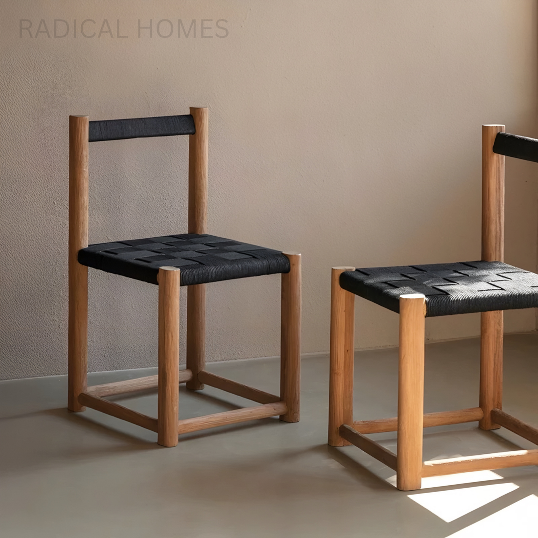 RENVARO Rustic Solid Wood Dining Chair