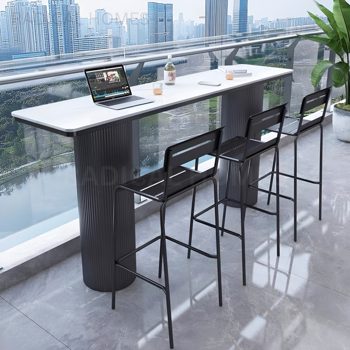 DILLEN Modern Outdoor Sintered Stone Bar Table