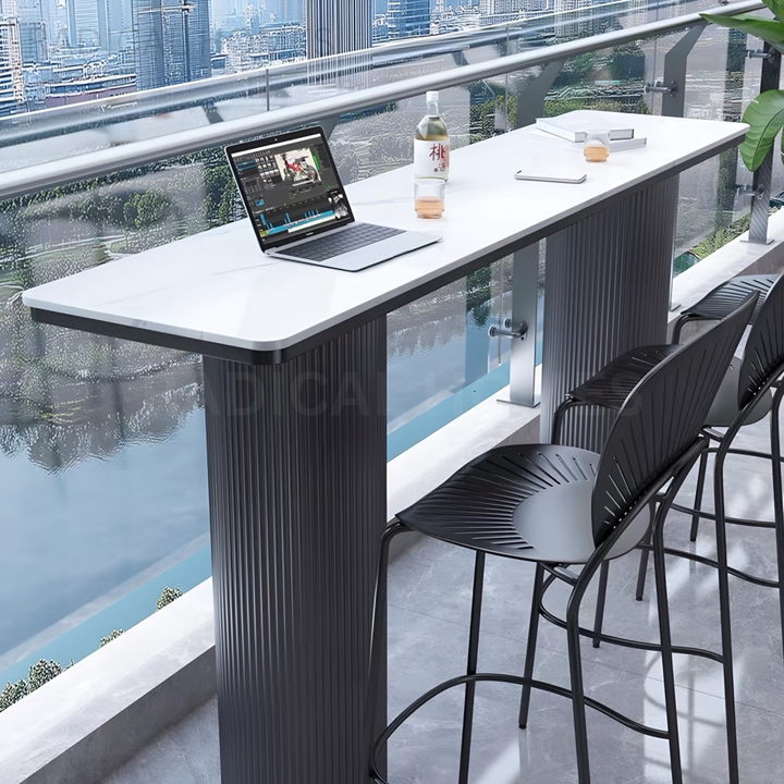 DILLEN Modern Outdoor Sintered Stone Bar Table