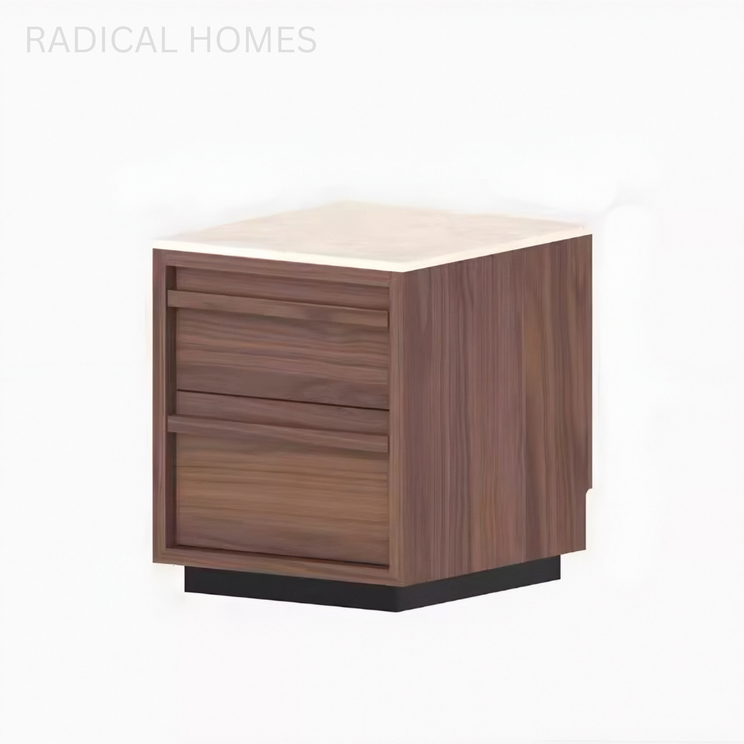 TAVIRA Modern Solid Wood Bedside Table - Radical Homes Singapore