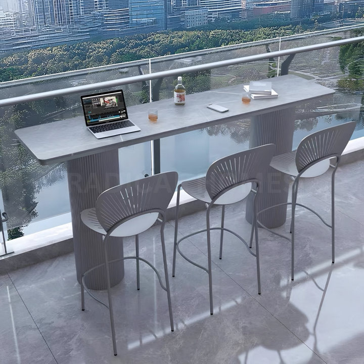 DILLEN Modern Outdoor Sintered Stone Bar Table