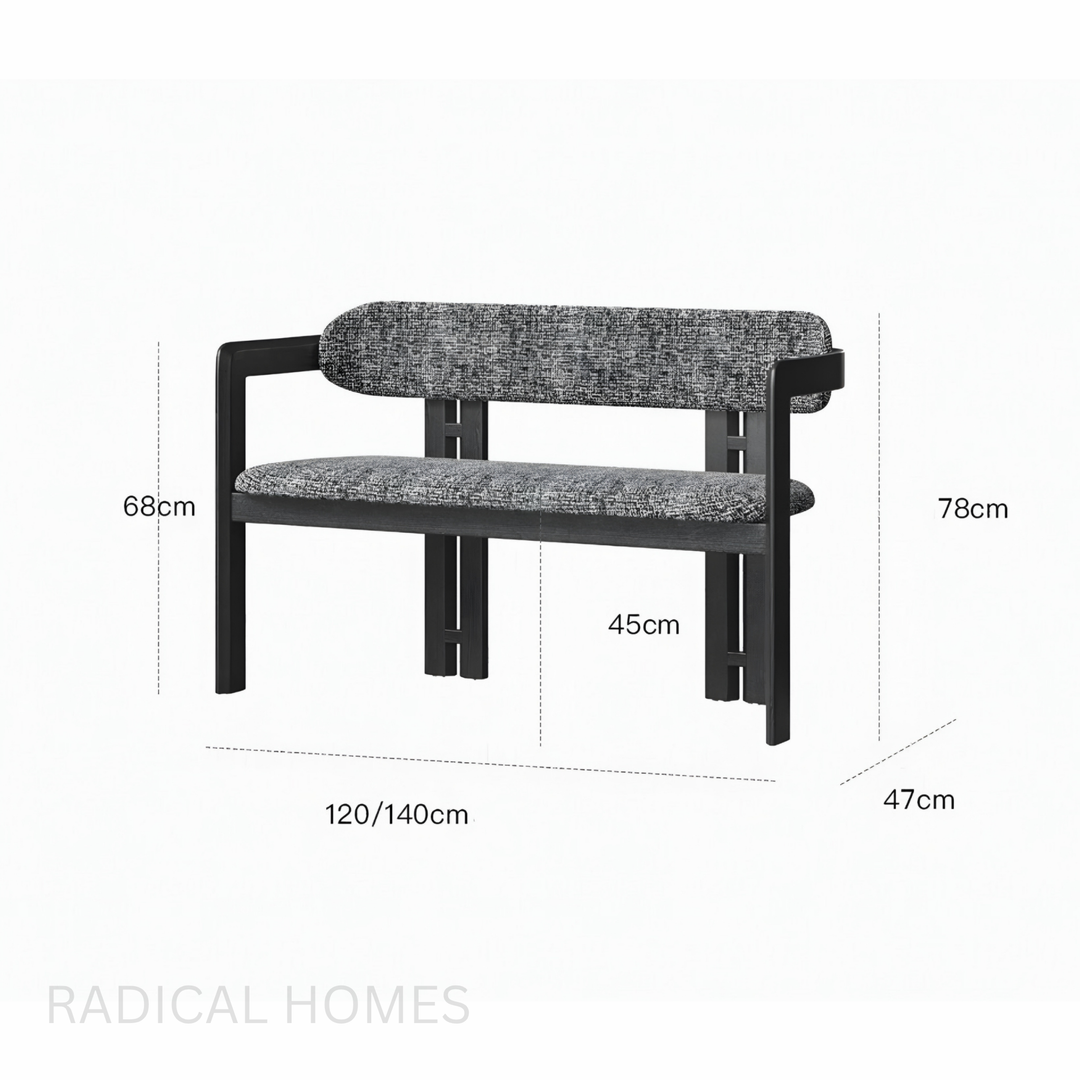 NORDICA Modern Solid Wood Bench