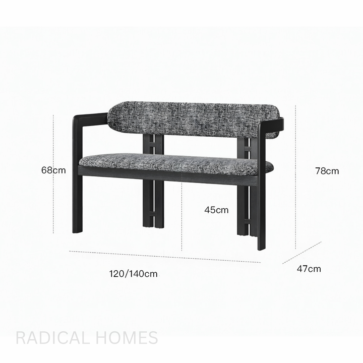 NORDICA Modern Solid Wood Bench