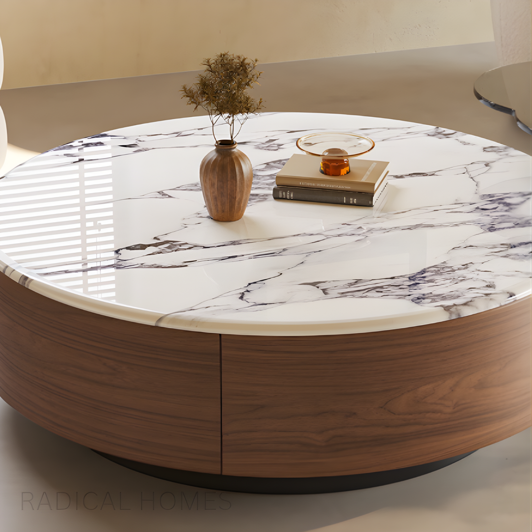 VELTRO Marble Round Coffee Table