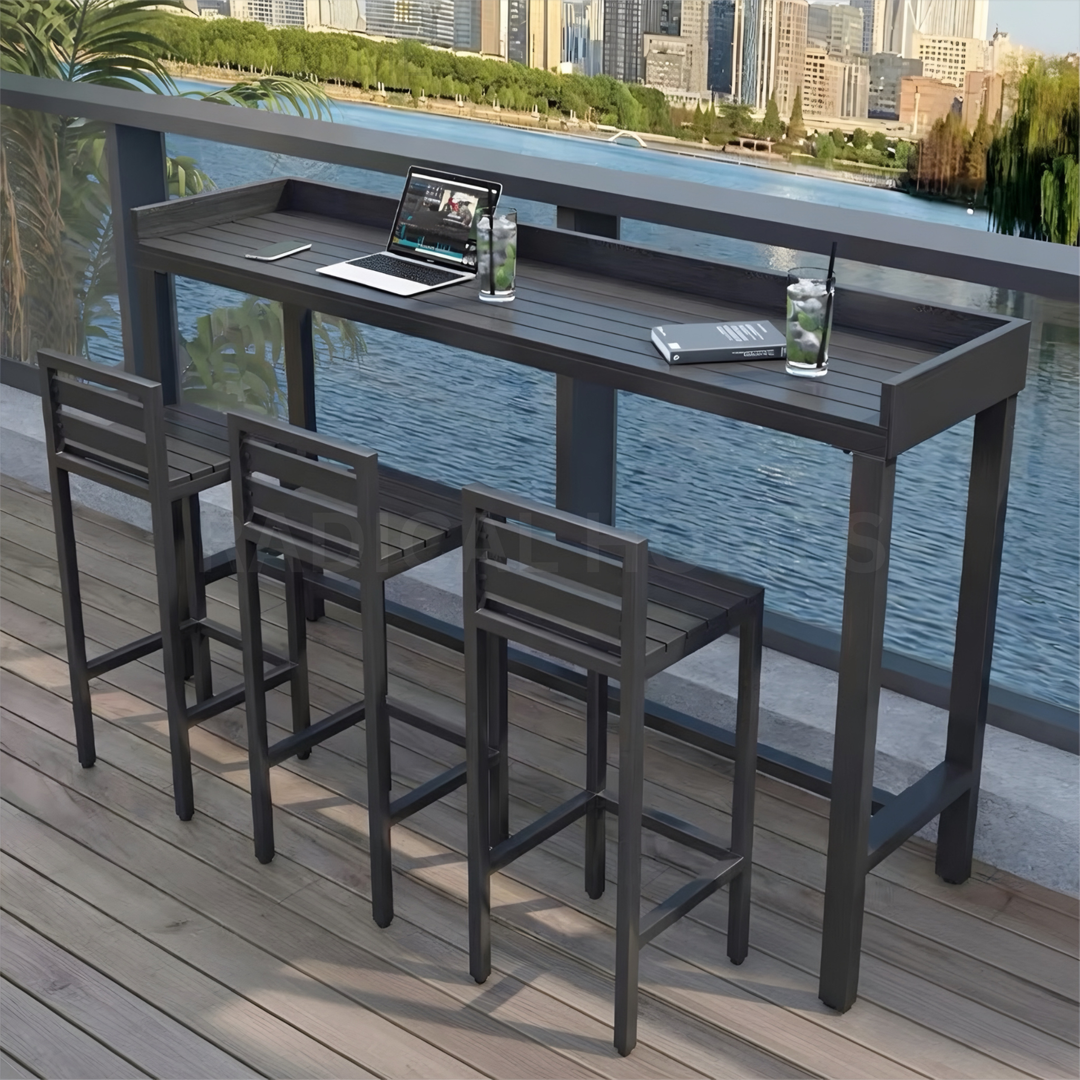 VRADA Modern Outdoor Bar Table