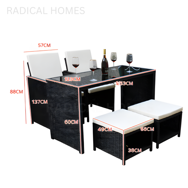 ARSEN Modern Outdoor Table and Chair - Radical Homes Singapore