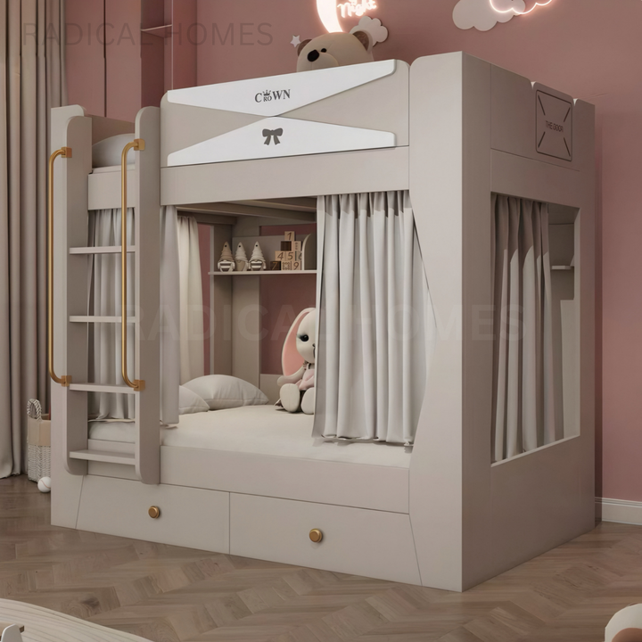 LUMELLA Modern Double Decker Bedframe - Radical Homes Singapore