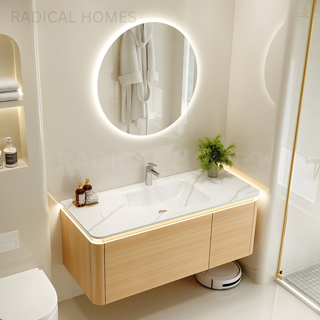 ZENORA Modern Compact Glow Vanity Set - Radical Homes Singapore