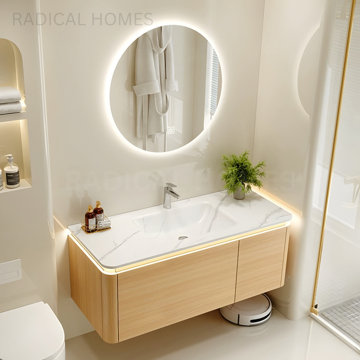 ZENORA Modern Compact Glow Vanity Set - Radical Homes Singapore
