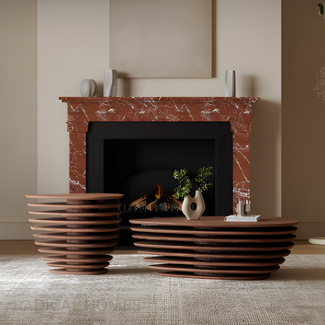 PRATO Sculptural Wooden Coffee Tables